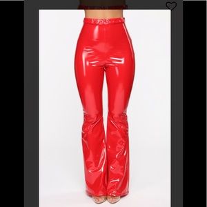 Fashion nova vinyl pants